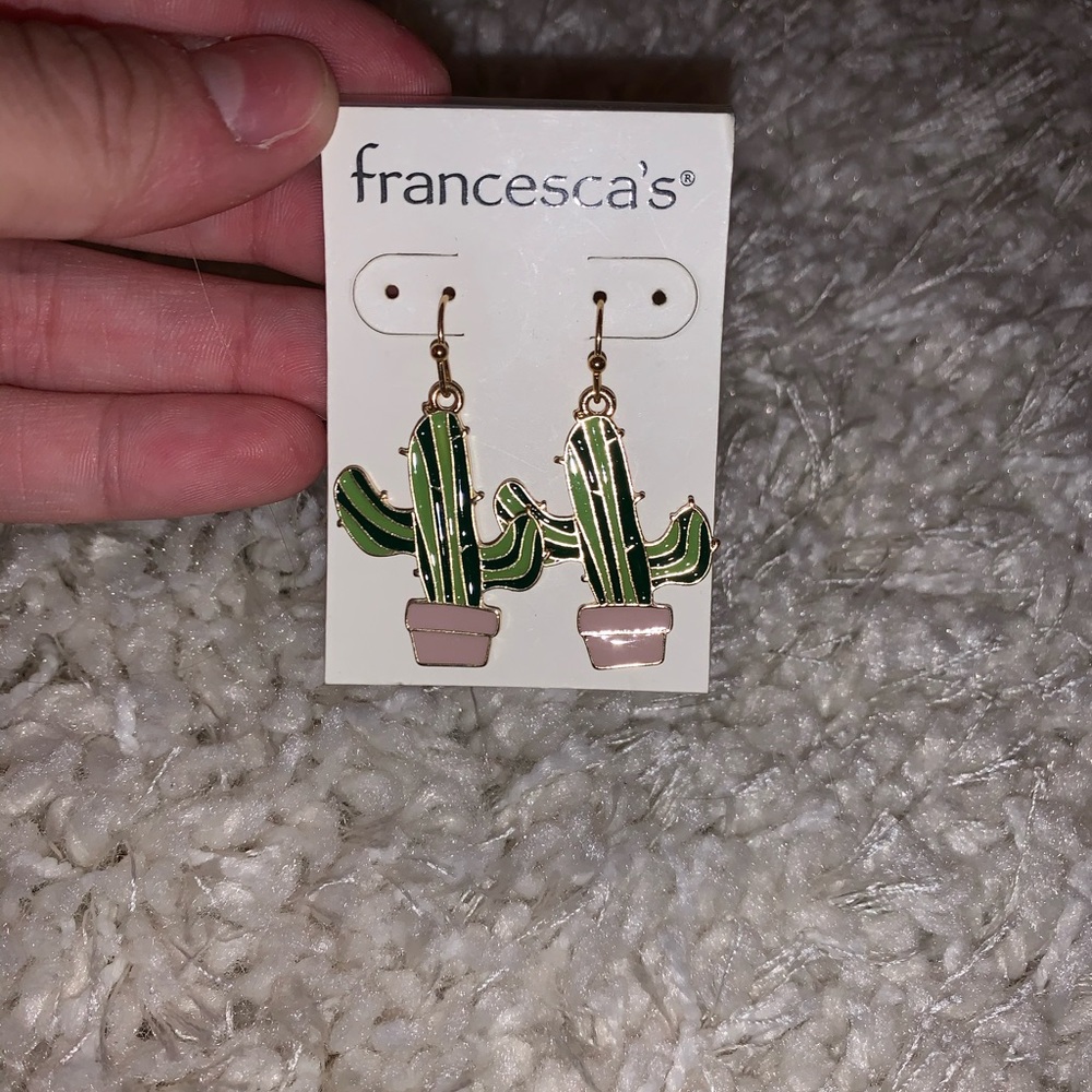 Cactus earrings!